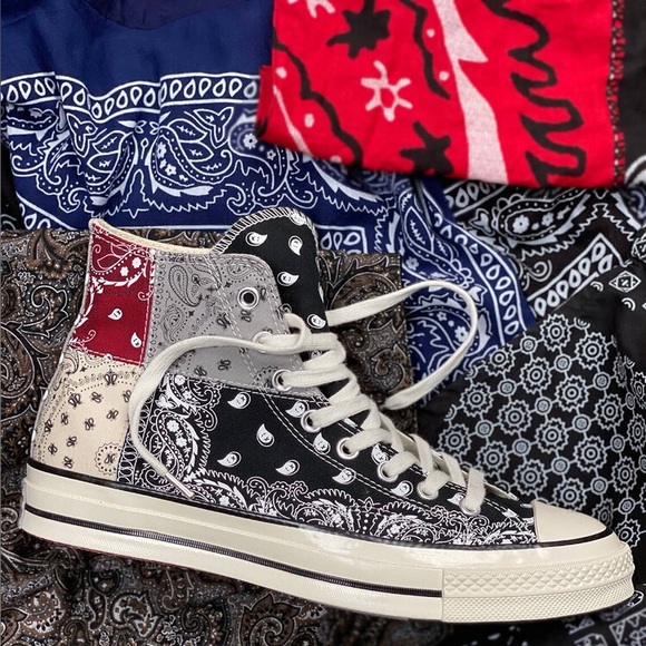 Converse Other - Converse All Star Bandana Hight Top Spneakers size 7